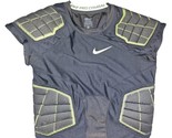 Nike Pro Combat by Nike Black/ Electric Green Padded Jersey Men&#39;s Sz Med... - $36.10