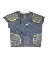 Nike Pro Combat by Nike Black/ Electric Green Padded Jersey Men&#39;s Sz Med... - £28.43 GBP