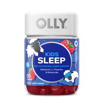 OLLY Kids Sleep Gummy 0.5 mg Melatonin, L Theanine, Raspberry, 50 Count - $29.89