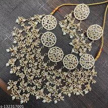 Kundan 2023 bridal Tikka Earrings Choker Necklace Jewelry Set Latest Wedding 15 - £23.67 GBP