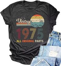 Vintage 1975 Shirt Women 2XL All Original Parts 50th Birthday Tee Gray - $284.68 MXN Vintage 1975 Shirt Women 2XL All Original Parts 50th Birthday Tee Gray - $284.68 MXN