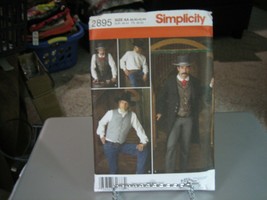 Simplicity 2895 Men&#39;s Frock Coat, Shirt &amp; Vest Pattern - Size 38-44 - $12.23