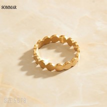 SOMMAR 2021 fashion hot selling female 18KGP  Trendy Gold Filled  Lady ring circ - £7.67 GBP