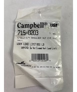 Campbell 715-0203 5/6x2-1/4 Shoulder Nut Eye Bolt Galv Work Load Limit 8... - $17.63 CAD