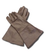 Leather Gauntlet Gloves Dark Brown 3X-Large (XXX Large) Long Arm Cuff - $29.70