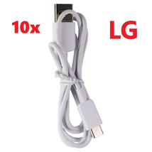 10x LG (3.3-Ft) 1m USB-C to USB Charge Cable White (DC15W / EAD64746102/3/5) - $29.69