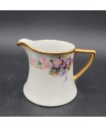 Antique Limoges WG &amp; Co. Sugar Bowl Creamer Ivory w/Gold Gilt Floral Ear... - $122.10 CAD