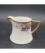 Antique Limoges WG &amp; Co. Sugar Bowl Creamer Ivory w/Gold Gilt Floral Ear... - £71.21 GBP