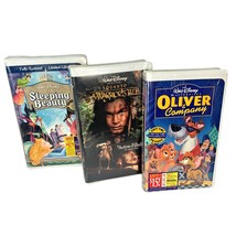 VHS Set 3 Sleeping Beauty Squanto Warrior Tale Oliver Family Animation Adventure - £15.56 GBP