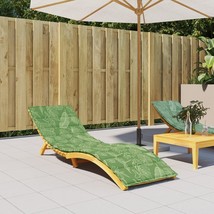 Sun Lounger Cushion Leaf Pattern Oxford Fabric - $1,843.65 MXN