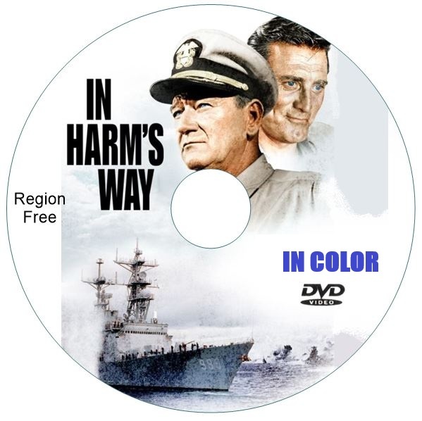 IN HARM&#39;S WAY. JOHN WAYNE IN COLOR. DVD - $13.25
