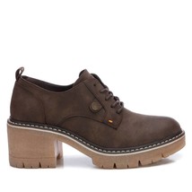 Xti women&#39;s lace-up moccasin in BROWN - £73.23 GBP