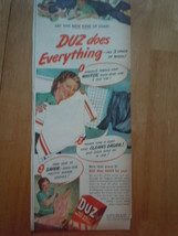 Vintage Duz Laundry Soap Print Magazine Advertisement 1945 - £5.45 GBP