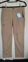 NWT Columbia Women&#39;s XK0783 Kestrel Trail Stretch Convertible Pants Khaki Sz 4 - £38.69 GBP