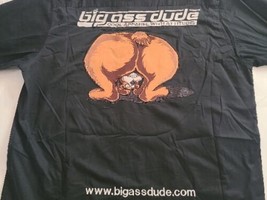Big Ass Dude FUNNY D and B Motorsport  black Men&#39;s Shirt Size 3 XL - £54.58 GBP
