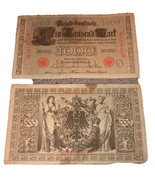 1000 reichsbanknote 1910 Berlin April Set Of 2 - £14.45 GBP
