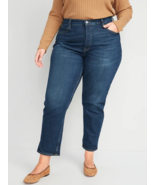 Old Navy Curvy Extra High-Rise Button-Fly Sky-Hi Straight Jeans 20 Dark ... - €20,90 EUR