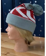 OAKLEY Wanderlust Pom Beanie - Stone Gray/Red/White - New with Tags - $24.48 CAD