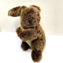 Vintage Walmart Plush Brown Easter Bunny Stuffed Animal with Tag No Flowers 8&quot; - £12.44 GBP