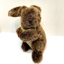 Vintage Walmart Plush Brown Easter Bunny Stuffed Animal with Tag No Flowers 8&quot; - £12.52 GBP