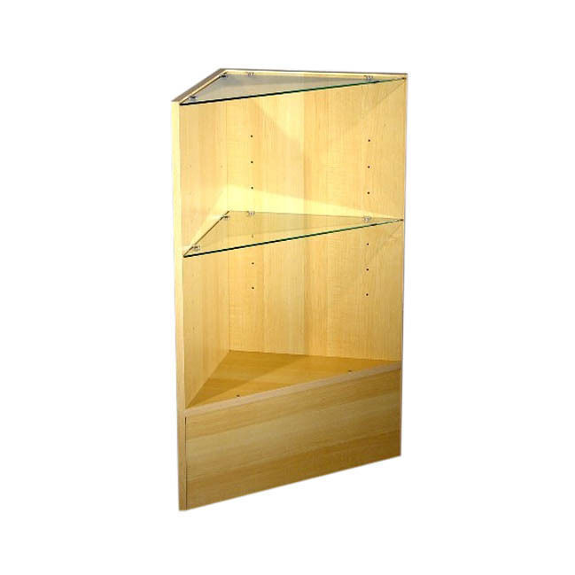 Economy Maple Triangle Corner Counter Open Style - $186.65