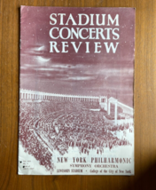 Stadium Concerts Review New York Philharmonic Symphony Orchestra Booklet... - £15.86 GBP