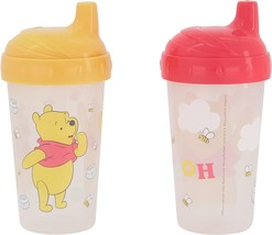 WDW Disney Toddler Two Sippy Cups 10 Ounce Winnie The Pooh Sippy Cup Pack New - $12.99