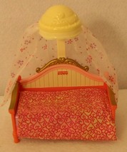 Fisher Price Loving Family Dollhouse Child Canopy Bed Blanket Pillow Replacement - £15.77 GBP