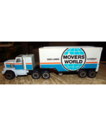 vintage 12&quot; long movers world van lines semi truck in good shape used - $15.83