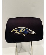 Baltimore Ravens Pair of Premium Auto Head Rest Covers, Embroidered both... - £13.35 GBP