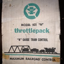 Vintage - Throttlepack Model 501 - HO - Train Railroad - Control - £31.19 GBP