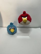 Two Angry Birds Plush Stuffed Animals 4&quot;  2010 Commonwealth - £23.41 GBP