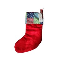 Vineyard Vines Holiday Patchwork Christmas Stocking Good Life New - £48.12 GBP