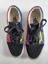 VANS Checkered Old Skool Sneakers Men 7.5 Women 9 Red Blue Yellow Black ... - £19.97 GBP