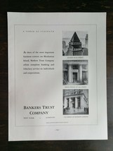 Vintage 1936 Bankers Trust Sixteen Wall Street Full Page Original Ad 122 - £5.22 GBP