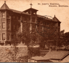 1911 St John&#39;s Hospital Helena Montana Horse Buggy Undivided Back Postcard - £11.71 GBP