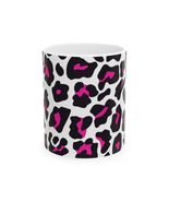 Stylish Pink Leopard Print Ceramic Mug | Perfect for Animal Lovers - $19.90 CAD+