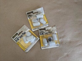 Lot of 3 White Indoor Outdoor Stanley Furniture 5/8&quot; Leg Tips caps cover... - $15.30