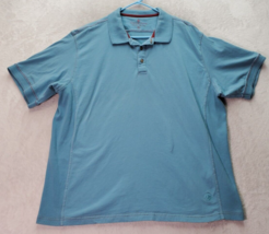 Territory Ahead Polo Shirt Mens Size XL Blue 100% Cotton Short Sleeve Collar EUC - £19.14 GBP