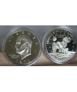 1973 S Proof Deep Cameo EISENHOWER Dollar  In AirTite Capsule 40% silver - $32.58