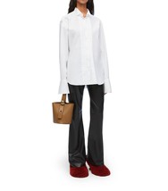 Loewe Pleated Classic-Collar Regular-Fit Cotton Shirt Optic White - $11,500.45 MXN