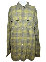 New Mountain Khakis Shirt Men&#39;s 2XL Green Button Up Flannel Outdoors Plaid - AC - £26.89 GBP