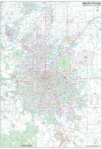 Metro Denver CO Detailed Region Wall Map w/Zip Codes (MM) - £151.91 GBP