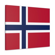 Norway Country Flag Canvas Vibrant Wall Art Unframed Home Decor - £58.66 GBP+