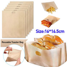 10X Reusable Toaster Toastie Sandwich Toast Bags Pockets Toasty Toastabags - $6.90