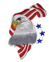 God Bless America Custom and Unique Patriotic Patches[Eagle with Flag ] Embroide - £10.24 GBP