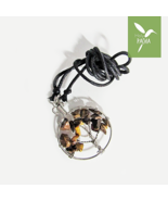 Tree of Life Crystal Quartz Gemstone Necklace | Tiger&#39;s Eye - $8.54