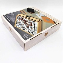 WS Game Company Scrabble Luxe Maple Edition with Rotating Solid Wood Cab... - $193.05
