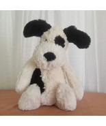 JELLYCAT Puppy Bashful Black White Spots Stuffed Plush Dog 12&quot; Floppy Soft - €25,27 EUR