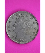 High Grade 1907 V Liberty Nickel Exact Coin Pictured Scarce Semi Key Dat... - $68.37 CAD